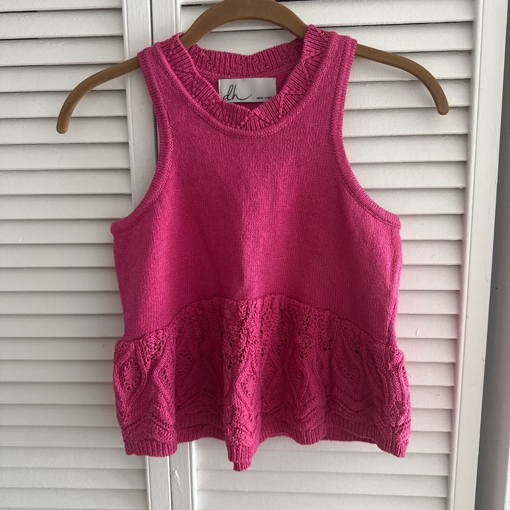 Design History Pink Knit Tank